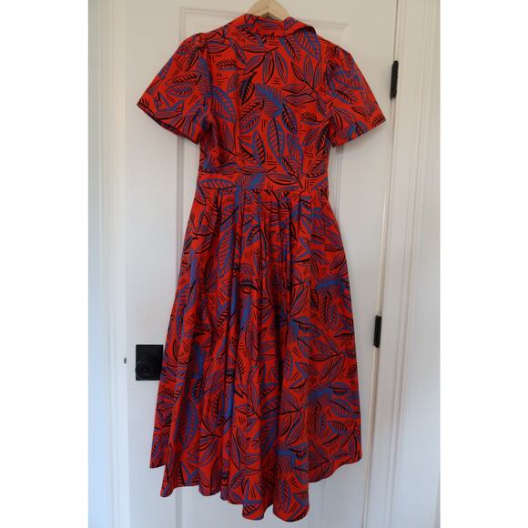 Alexis x Target Tropical Leaf Short Sleeve Shirtdress Size Small - Picture 6 of 6